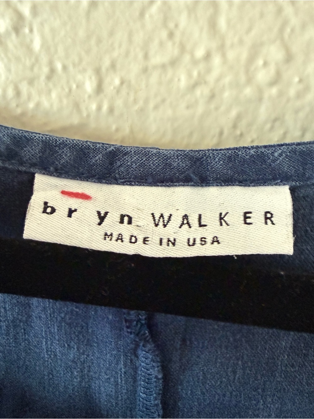 Bryn Walker 100% Linen Navy Blue Tunic Dress Size L Pockets Half Sleeve - Picture 6 of 9